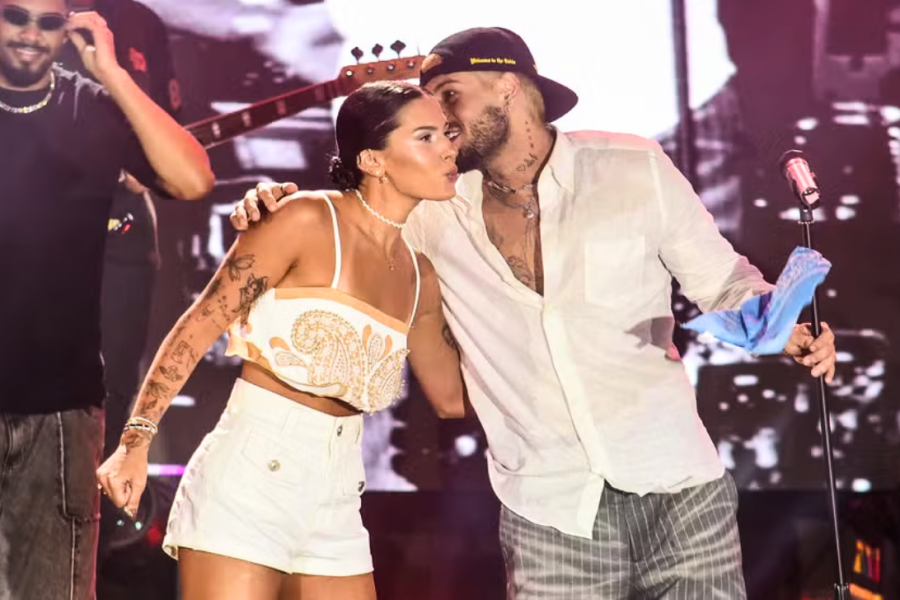 Ana Castela se apresenta com Zé Felipe e garante que