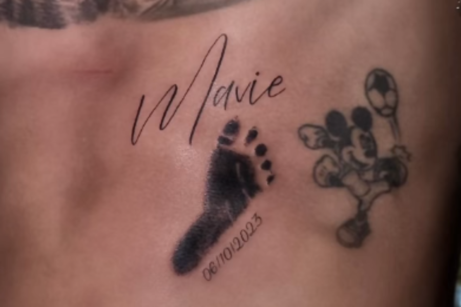 Neymar faz tatuagem em homenagem à filha Mavie; entenda